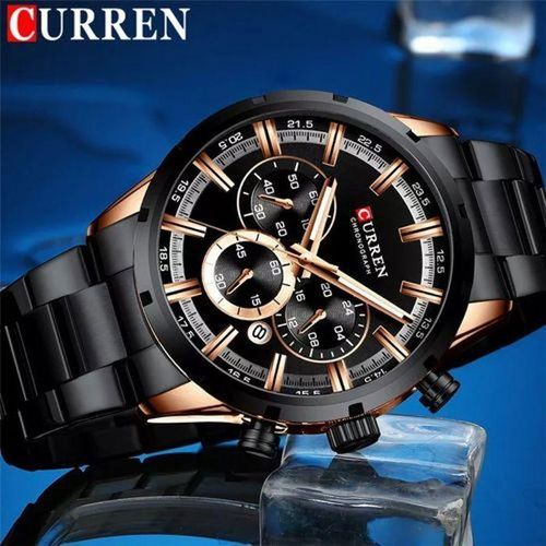 product_image_name-Curren-Montres avec acier inoxydable haut marque de luxe sport chronographe -2