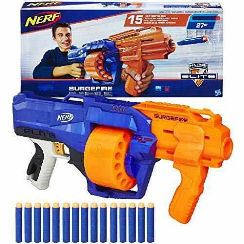 Nerf Elite Surgefire et 15 Flechettes Nerf Elite Officielles