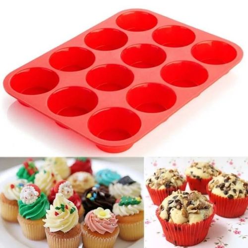 Moule de cuisson en Silicone antiadhésif, 24 tasses, pour Muffins, Cupcakes  et Mini gâteaux