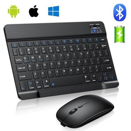 Generic Mini clavier et souris sans fil Bluetooth pour PC, ipad