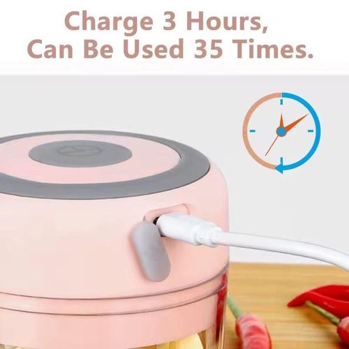 product_image_name-Generic-Mini Hachoir Électrique Rechargeable – Coupe-légumes, Viande & Ail – One Touch-8