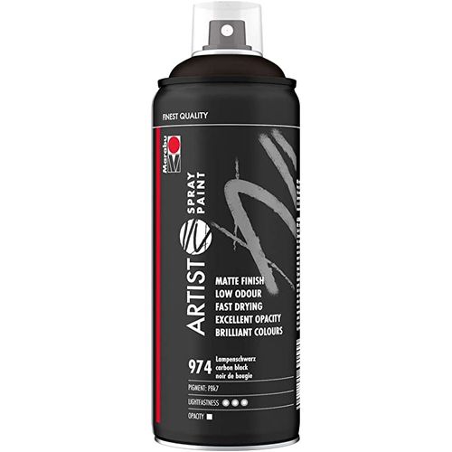 Bombe Noir : Bombe aérosol Noir Mat 600 ml APP - Allo Peinture