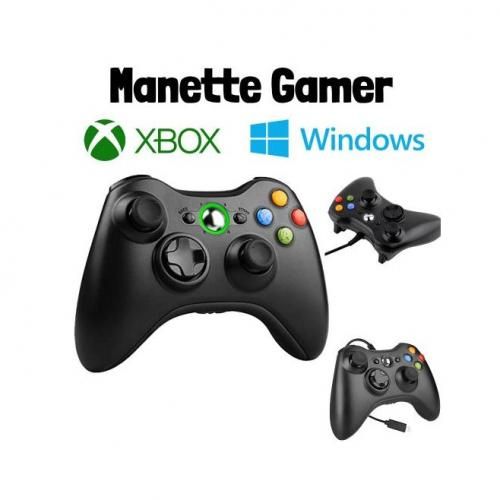 Manette filaire Xbox 360 Manette de jeu USB pour Microsoft Xbox