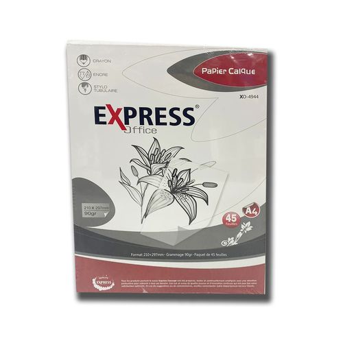 EXPRESS Office Papier Calque 90g EXPRESS A4 de 45 Feuilles à prix