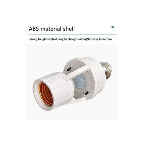 product_image_name-Generic-Support d’Ampoule Intelligent Blanc – Capteur PIR Sans Fil-2