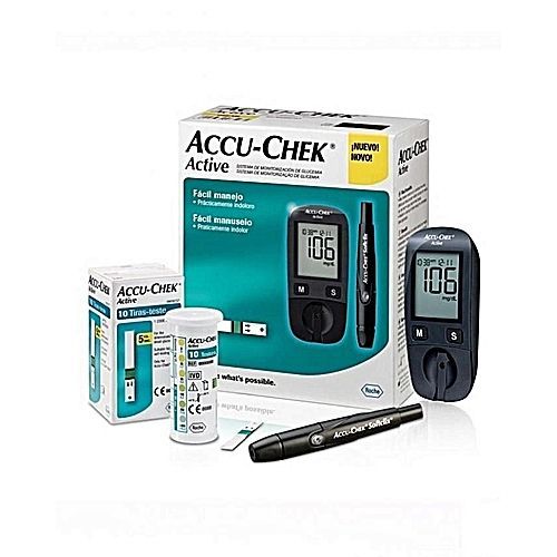 ACCU CHEK Offre Accu-Chek Active lecteur de glycémie + 10 bandelettes à