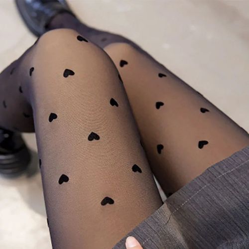 Generic COLLANT elastique Bas pour femmes fins style motif coeur Noir a prix pas cher Jumia Maroc