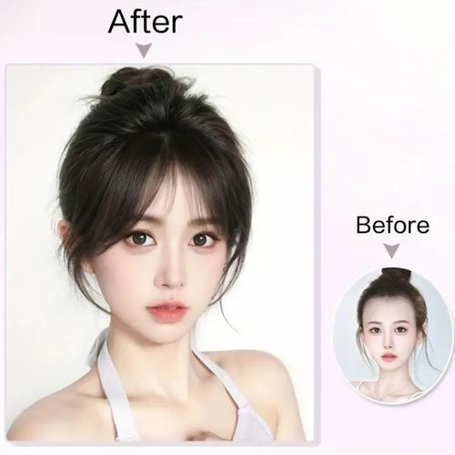 product_image_name-Generic-غُرَّة زائفة بوصلات للنساء – خصلة شعر صناعية واقعية، تسريحة فورية-3