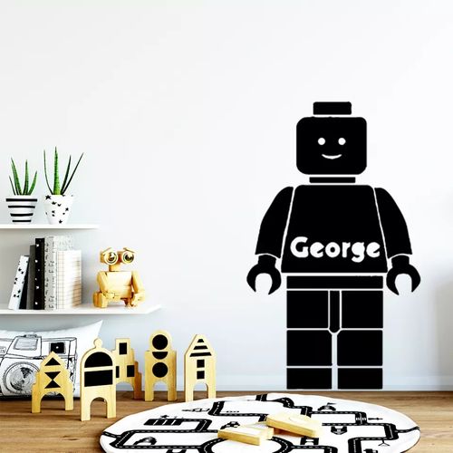product_image_name-Generic-Exquis nom personnalisé Lego autocollant mural vinyle pour enfants chambre décor-1