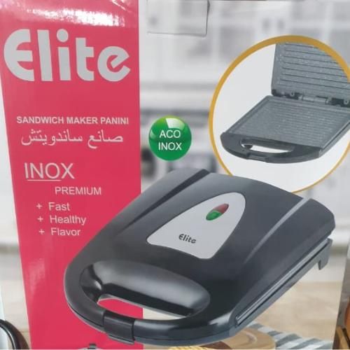 product_image_name-Elite-شواية مزدوجة الجوانب 1400 واط - بانيني، تاكو، لحوم - لوح غير لاصق 25x21 سم-2