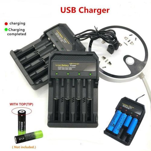 Piles rechargeables AA USB - Lithium - avec chargeur / câble de