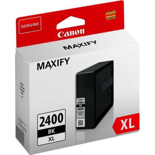 Canon PGI-2400XL BK Noir - Cartouche d'encre grande capacité d'origine (9257B001AA)