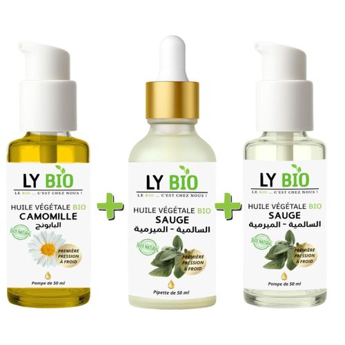 product_image_name-LY BIO-PACK HUILE CAMOMILLE 50ML - POMPE + HUILE SAUGE 50ML - PIPETTE + HUILE SAUGE 50ML - POMPE-1