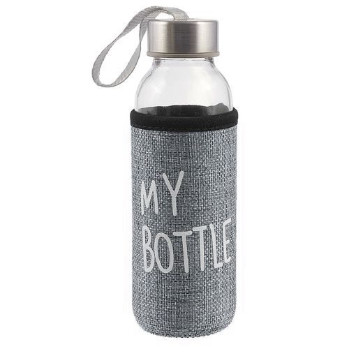 product_image_name-Generic-Gourde d'eau en verre avec couverture 'My bottle', Bouteille d'eau en verre زجاجة ماء زجاجية مع غطاء-1