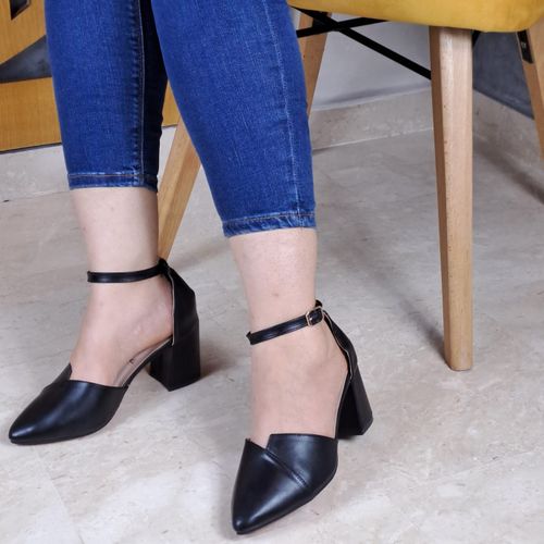 Demi talon shop noir