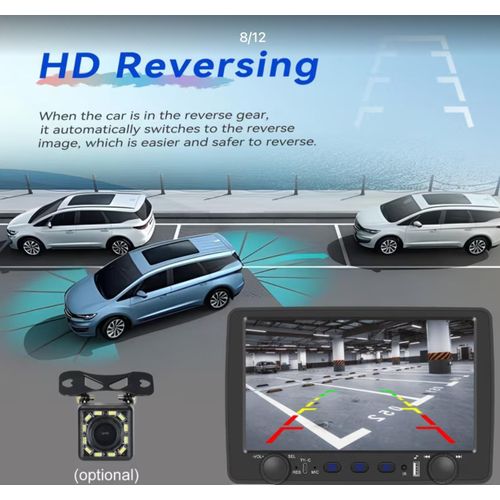 product_image_name-Generic-Autoradio MP5 1 DIN 9" Écran Tactile HD – CarPlay Sans Fil & Android Auto, Bluetooth 5.0, Radio FM, USB/Type-C, Entrée Caméra de Recul-7