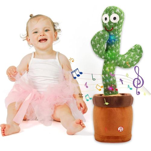 product_image_name-Generic-Cactus dansant, jouet pour bébé cactus parlant répétant des mots, jouet de cactus intelligent dansant et chantant 100 chansons, jouet amusant pour enfants et adultes, figurines interactives en peluche-1
