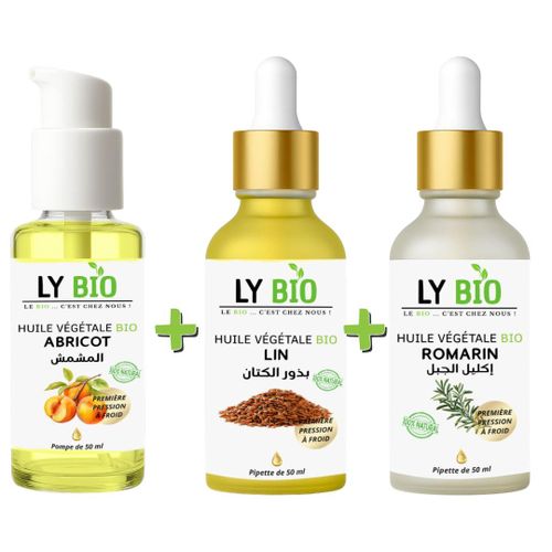product_image_name-LY BIO-PACK HUILE ABRICOT 50ML - POMPE + HUILE LIN 50ML - PIPETTE + HUILE ROMARIN 50ml - PIPETTE-1