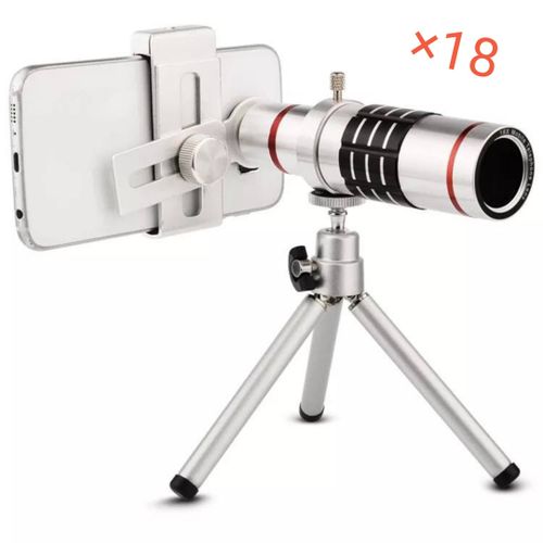 Generic Télescope universel HD avec trépied, Zoom ×18, haute transparence,  pour Smartphone, Support de caméra de téléphone portable à prix pas cher