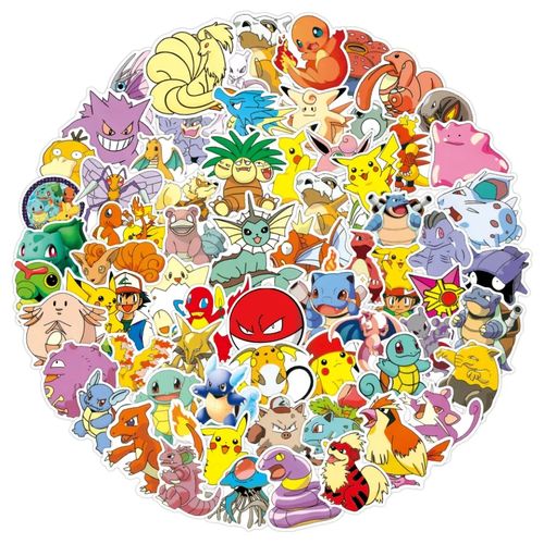 Generic autocollants Pokemon, étiquette mignonne, dessin animé