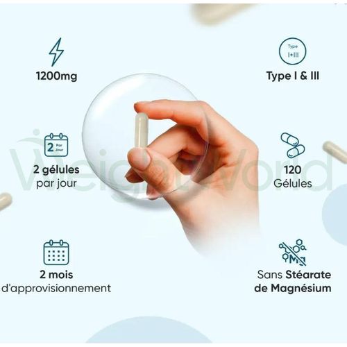 product_image_name-WeightWorld-كولاجين بحري نقي 120 كبسولة 1200 ملغ من الكولاجين من النوع الأول والثالث عالي الامتصاص منشأ إنجلترا-5