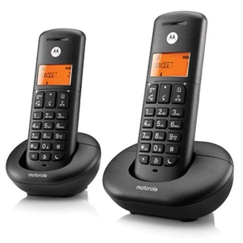 product_image_name-Motorola-Téléphone Fixe Sans Fil Duo , blocage des appels téléphoniques High Quality - E202-3