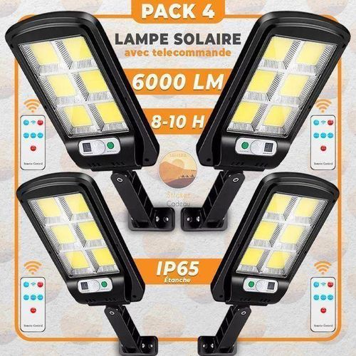 product_image_name-Generic-PACK de 4 Projecteurs solaires à capteur de mouvement avec télécommande-1