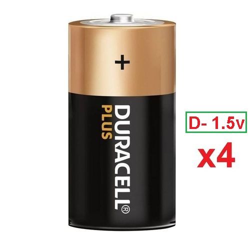 Duracell 4 Piles Alcalines Type D // 1,5 Volts LR20 MN1300 // Pour Chauffe  Eau à prix pas cher