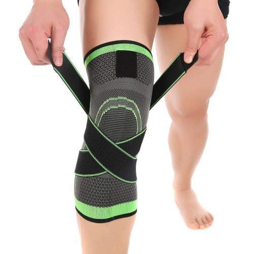 Genouillère en tissu élastique résistant aux déchirures, 1 paire,  Protection du genou, très extensible, professionnel, résistant aux chocs,  pour le sport - AliExpress