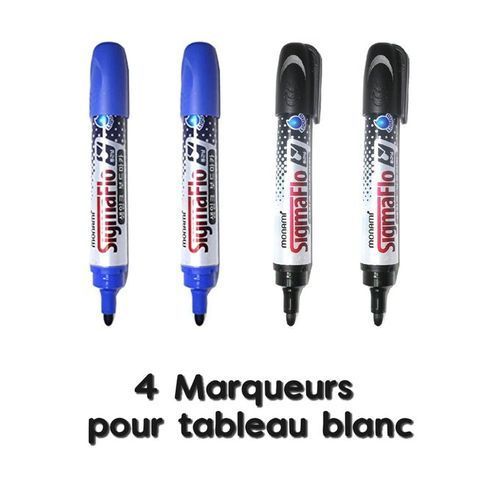 Marqueur tableau blanc - Noir -  - Fourniture