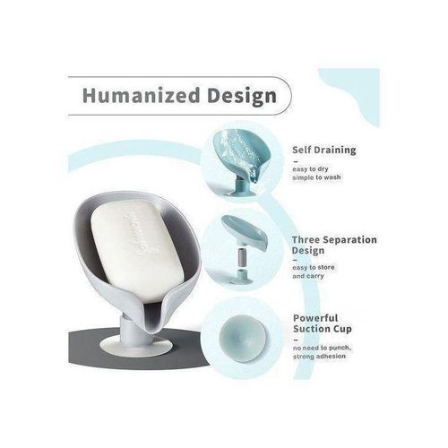 product_image_name-Generic-Porte - savon perforé gris avec égouttoir et ventouse-3