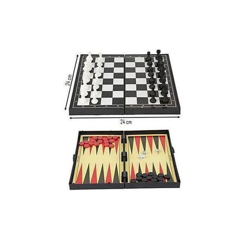product_image_name-Generic-Jeu de cartes + 3en1 échecs, dames et backgammon - Pack Jeux-2