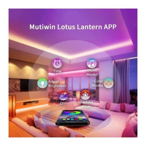 product_image_name-Generic-Bande Lumineuse LED RGB avec Télécommande pour Chambre,salon-6