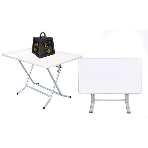 Petite table pliante plastique blanc