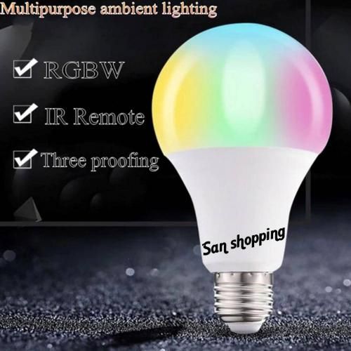 Alva Ampoule LED RGB 9w 220V E27 + télécommande pour la décoration de la  maison à prix pas cher