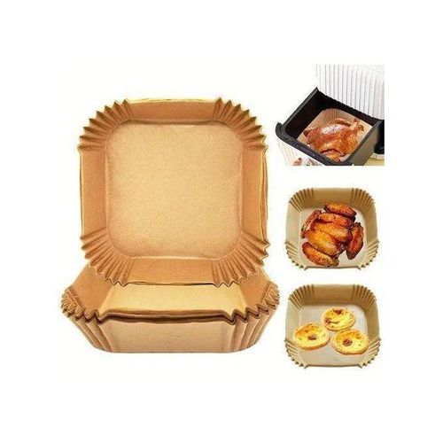 product_image_name-Generic-ورق بني مربع للاستخدام مرة واحدة للقلاية – مجموعة من 50 قطعة-1