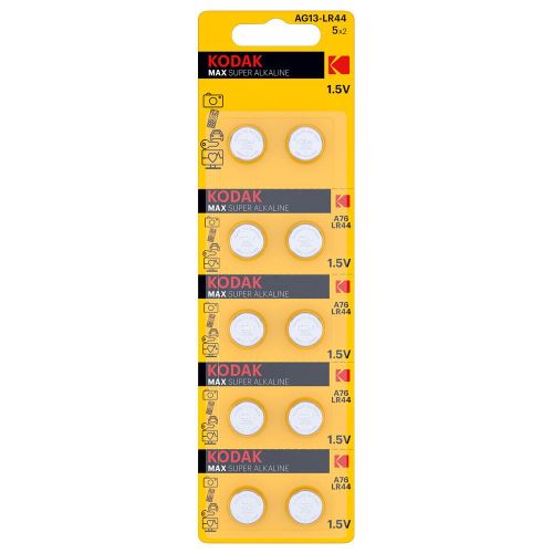 Pile bouton alcaline LR44 / A76 / 303/357 / AG13 / SR44, 1,5V