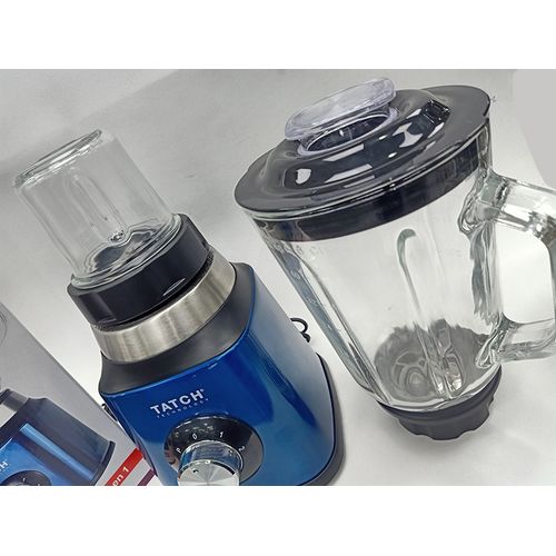 TATCH Blender Mixeur Verre A Reliefs + MoulineTTe A Épices