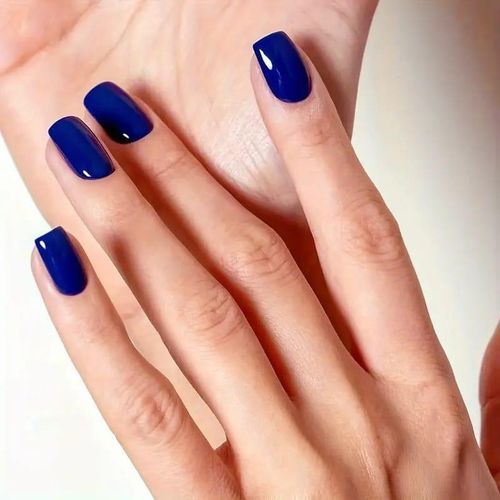 product_image_name-Generic-24 pièces Faux ongles tête carré courte artificielle + feuille ruban adhésif -3