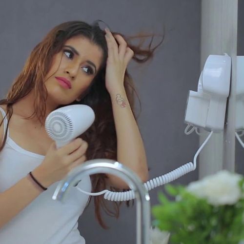 product_image_name-Generic-HYGIENIKA Sèche-cheveux mural Carepure -  Sèche-cheveux électrique mural pour salle de bain d'hôtel - Sèche-cheveux pour peaux sèches - Sèche-cheveux mural domestique avec support  -4