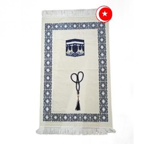product_image_name-Generic-luxe tapis de prière turc de doux haute qualité motife Kaaba avec Tasbeh cadeau-1