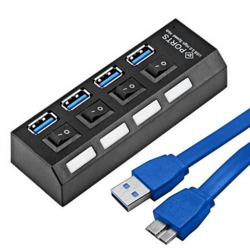 hub 4 ports USB 2.0 pour pc portable Maroc