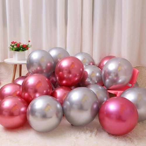 Ballon En Métal Or Rose, 50 Pièces, Décoration De Fête