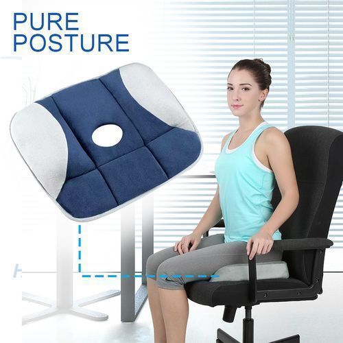 Pure Coussin de siège orthopédique antidérapant pour chaise de