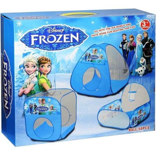 product_image_name-Generic-Tente pour enfant Portable extérieur intérieur pliable en plein air avec 50 balles offert 68*70*80 cm, Frozen -2