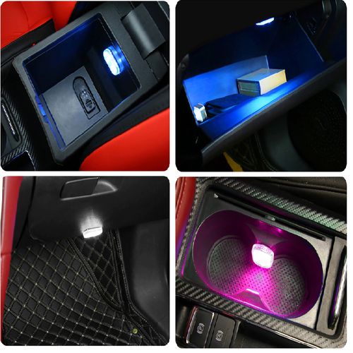 Generic 4 pcs Plafonnier LED intérieur de voiture, lumière de lecture  tactile à prix pas cher