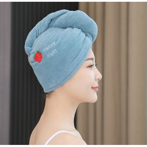 Generic Serviette pour cheveux en microfibre, absorbant, Bonnet de douche.  à prix pas cher