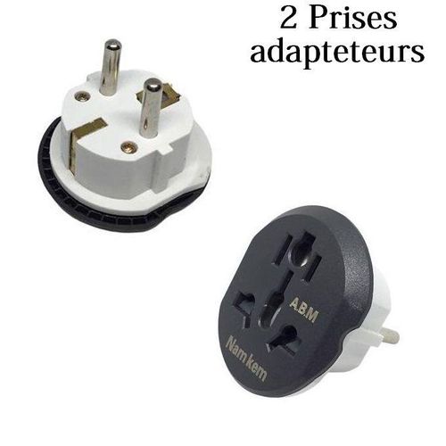 product_image_name-Generic-Adaptateur électrique, Prise Adaptateur // Multiprises électrique 2 Pièces-1