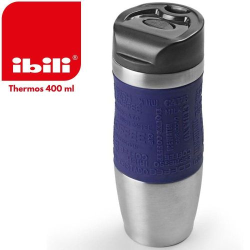 product_image_name-Ibili-799904A Bouteille isotherme – Mug isotherme, Capacité 400 ml, Inox 18/10, Double Paroi Sous Vide, Étanchéité Anti-Fuite, Design Compact Sans BPA, Idéale pour Boissons Chaudes ou Froides-1