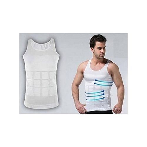 product_image_name-Generic-Slim'N lift Slim Body Shaper Débardeur Minceur Pour Homme-Blanc-2